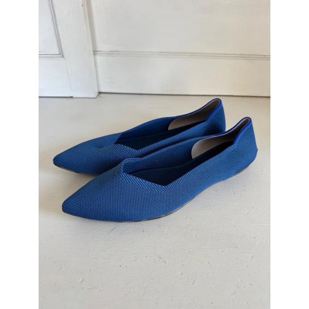 Rothy's blue The Point flats size 10.5 - Picture 1 of 12